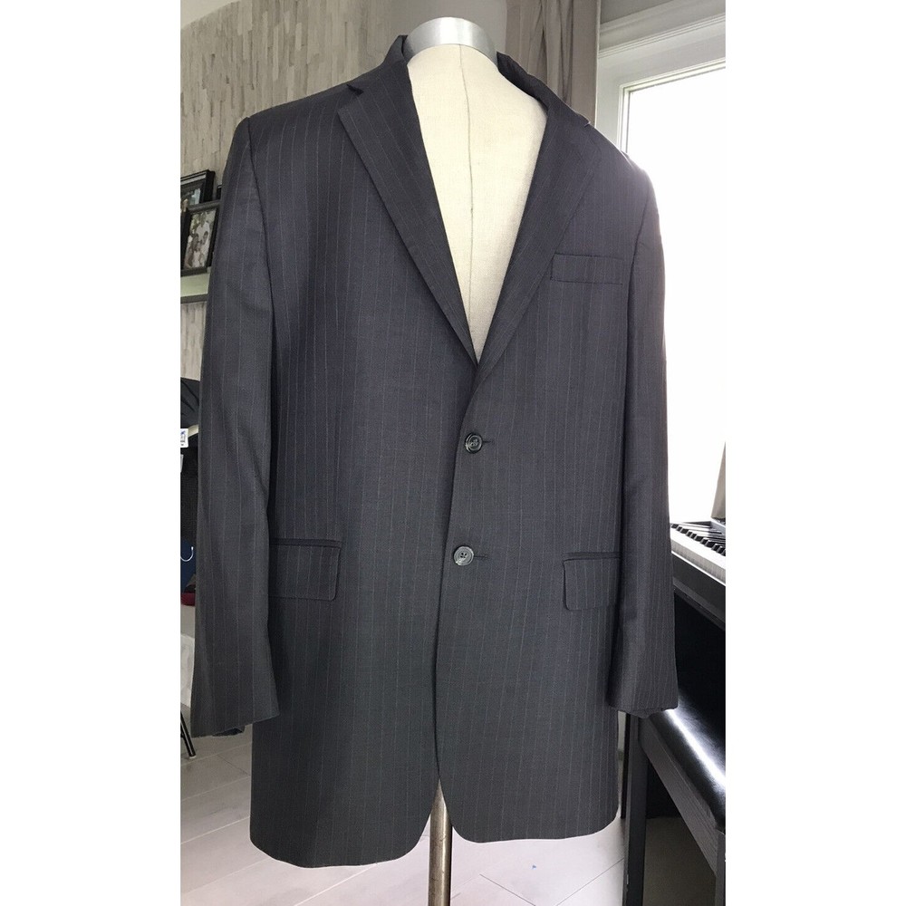 Ralph Lauren men sport coat suit jacket blazer 40 L gray